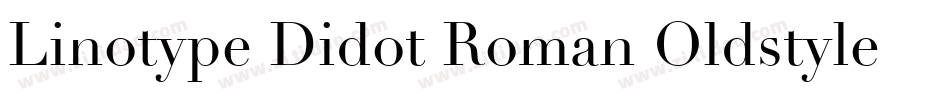 Linotype Didot Roman Oldstyle Figures字体转换